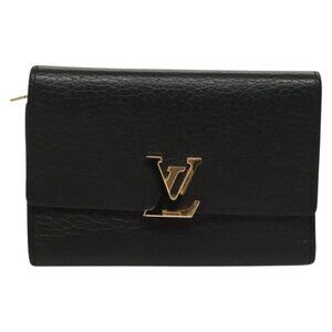 Authentic LOUIS VUITTON Portefeuille Capucines Compact Wallet bst276-120225
